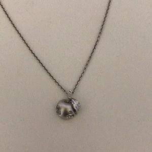 White Gold Apple Necklace